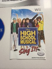 High School Musical: Sing It (Nintendo Wii, 2007) CIB W/Poster & Reg Card Tested