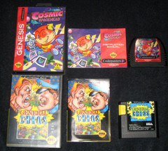 Cosmic Spacehead & General Chaos Complete for Sega Genesis. Authentic.Clean/Test