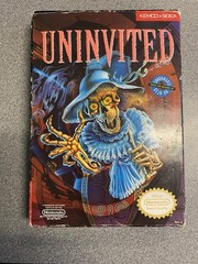 CIB Uninvited (Nintendo Entertainment System, 1991) Very Good Condition