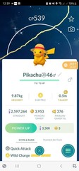 Pokémon G0 — Shiny Pikachu ( Straw Hat )
