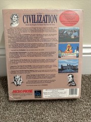 Sid Meier’s Civilization I PC IBM Big Box 3.5″ Disks MicroProse NEW SEALED