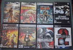 PC Game Lot Big Box 2000s Classic Borderlands Battlefield SpellForce 2 Collector
