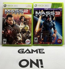 Mass Effect 2 + 3 (Xbox 360) TWO GAMES BUNDLE -Complete w/ Manual – Tested