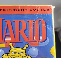 Dr. Mario (Nintendo Entertainment System, 1990)Complete in Box, NES, Damaged Box