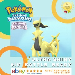 Arceus Shiny ✨ Battle Ready 6 IV or untouched Pokémon Diamond Pearl Custom OT