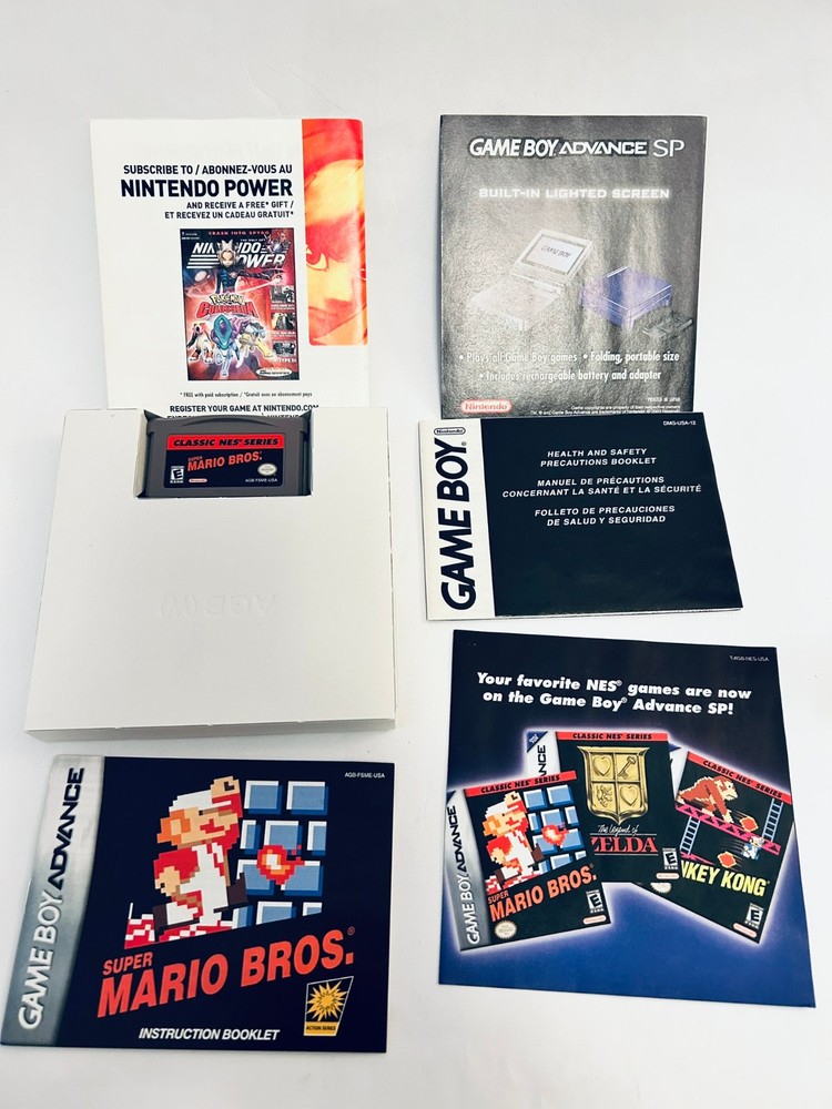 Super Mario Bros. Classic NES Series (GBA) ALL PAPERS CIB TESTED WORKING CLEAN!