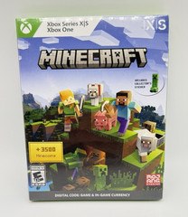 MINECRAFT + 3500 COINS Xbox One – Xbox Series X NEW AND SEALED Digital Code