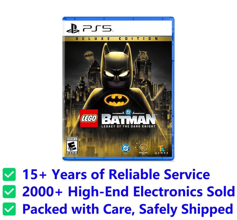 LEGO Batman Legacy of the Dark Knight Deluxe Edition PS5 New Sealed