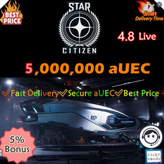 Star Citizen aUEC🔥5M 5.000.000 Credits🔥Ver 4.8.2 LIVE UEC✴️Fast Virtual Item