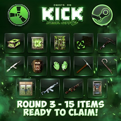 Rust Kick Drops | Round 3 | 15 Skins Ready to Claim
