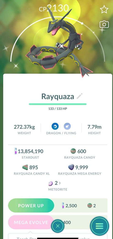 Pokemon Shiny Rayquaza 30 Days Friendship Available Go