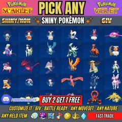 Pokemon Scarlet And Violet – ✨Ultra Shiny Pokemon ✨6IV, Max EVs,Any Held Item.
