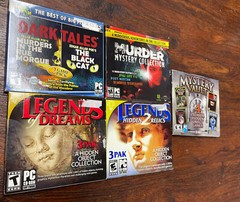 Murder Mystery Collection and Legends Hidden 2 relics Lot of 5 games PC ROMS