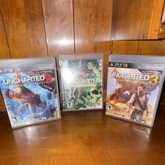 Uncharted Series Drake’s Fortune, Among Thieves, Drake’s Deception PS3