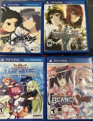 PS Vita Anime Light Novel Bundle: Steins, Arcana Heart 3, Megatagmension, Senran
