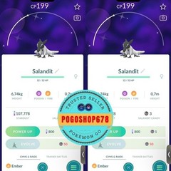 Pokémon PTC Go – Shiny Salandit Female ✨ Mini or Trade