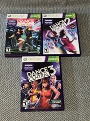Dance Central 1-3 (Microsoft Xbox 360, Kinect, 2012) Lot