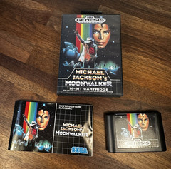 Michael Jackson’s Moonwalker SEGA Genesis PAL version CIB Complete Manual RARE