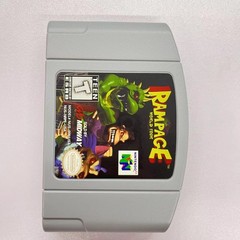 Rampage World Tour N64 1997 Game Cartridge – Retro Arcade Monster Adventure