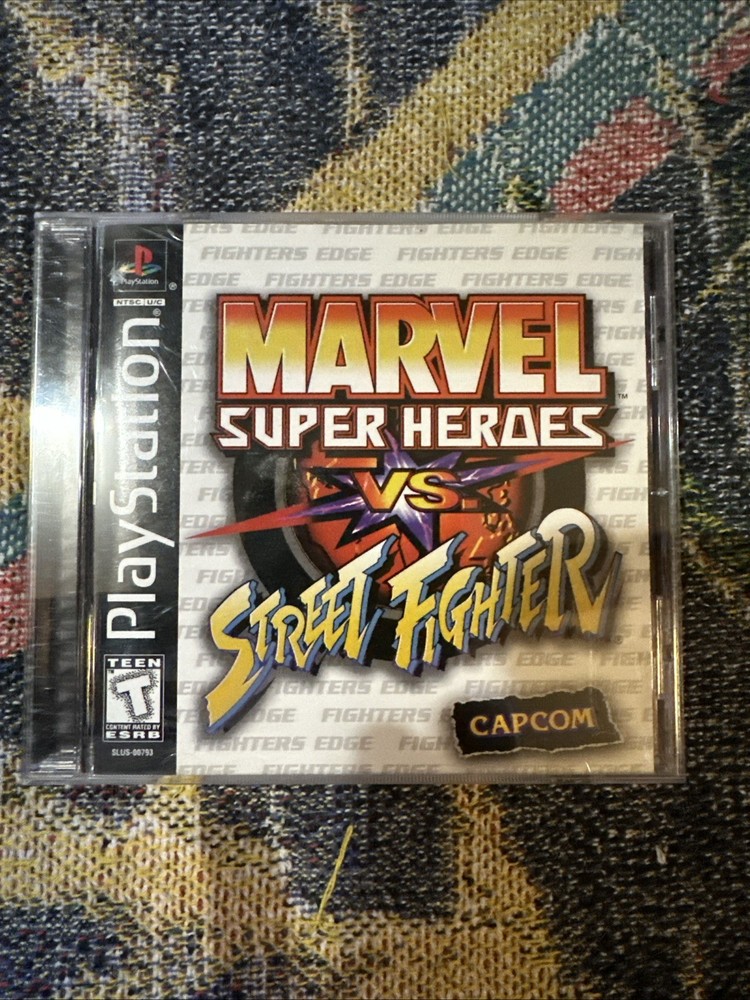 Marvel Super Heroes Vs Street Fighter – PlayStation 1 PS1 Complete CIB Tested