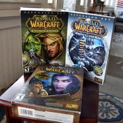 World of Warcraft PC Big Box Lot Complete Burning Crusade Wrath Lich King