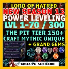 🔥DIABLO 4 SEASON 13✨POWER LEVELING✨GLYPH PIT BELIAL RUN GOLD MATS RUNES✅ MYTHIC