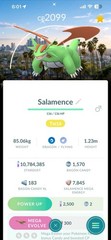 Salamence SHINY Background ✨ Pokemon Go ✨
