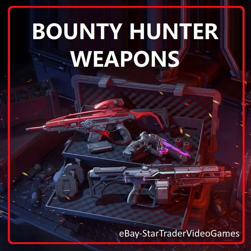 STAR CITIZEN – BOUNTY HUNTER WEAPONS SET [ CODA PISTOL FS-9 LMG S71 RIFLE ]