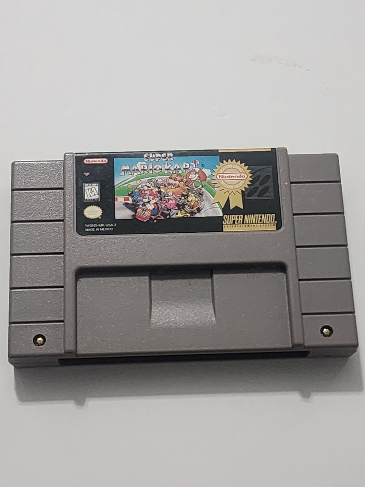 Super Mario Kart SNES AUTHENTIC Nintendo TESTED WORKING