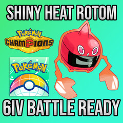 ✨6IV SHINY Heat Rotom + EVS🚀 POKEMON HOME✨Champions✨Online delivery⚡