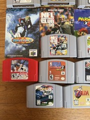 Nintendo 64 Game Lot Of 14. Zelda. Southpark. Mario Kart. Pilotwings. Wetrix