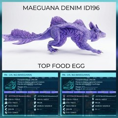 Maeguana TOP FOOD – EGG PAIR – Ark Survival Ascended Official PVE PC/XBOX/PS5