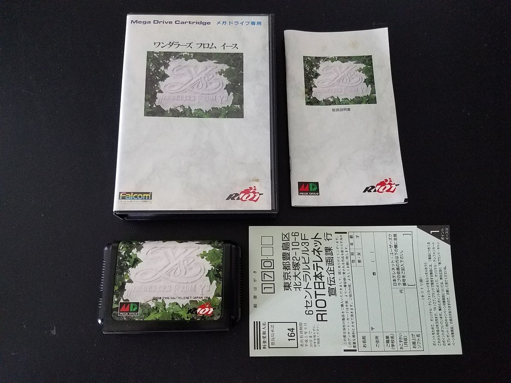 Import Sega Mega Drive – Ys III Wanderers from Ys – CIB Japan Japanese US SELLER