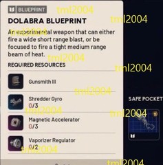 ✅ ARC RAIDERS ✅ DOLABRA BLUEPRINT- USA SELLER