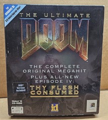 Ultimate Doom PC Game Windows 95 CD-ROM NO Poster VG+
