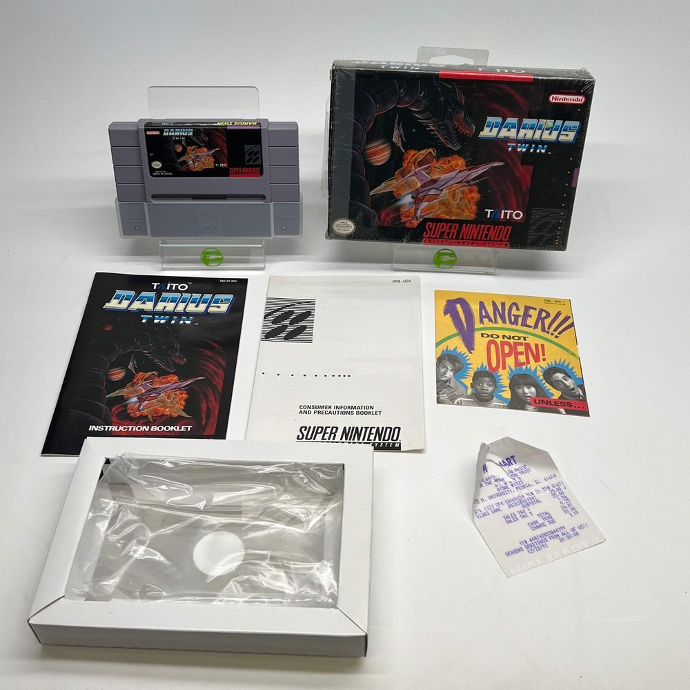 Darius Twin (Super Nintendo SNES, 1991) Complete In Box