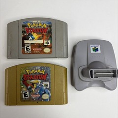 Pokemon Stadium 1 & 2 Bundle W Transfer Pak Authentic And Tested Works!