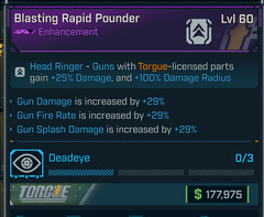 BL4⭐ TORGUE HEAD RINGER ENHANCEMENT⭐GUN DMG⭐GUN FIRE RATE⭐GUN SPLASH DMG