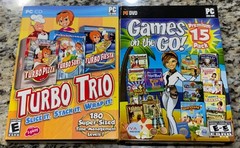 Turbo Trio PC CD ROM Turbo Pizza Turbo Subs Turbo Fiesta Computer Game w/ Bonus