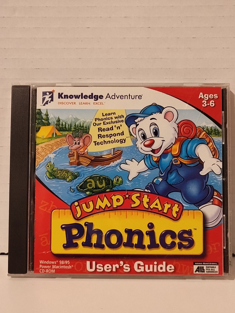 JumpStart Phonics (Windows/Mac, 2000) Educational Game Ages 3-6