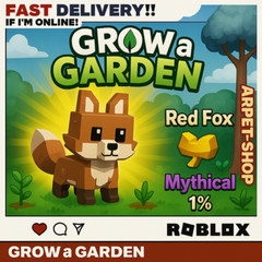 [🐶] Roblox GROW A GARDEN | Red Fox [Mythical] | Fast & Easy 🌱