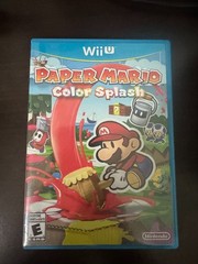Paper Mario: Color Splash Nintendo Wii U Complete w/ Case & Manual NTSC-U/C 2016