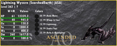 61HP-260DMG-Lightning Wyvern-Ark Survival Ascended-ASA-PC Xbox PS5 PVE-AAO