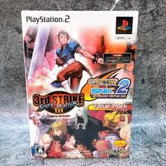 Playstation 2 CAPCOM VS. SNK 2 Street Fighter III Value Pack PS2 Game Sealed New