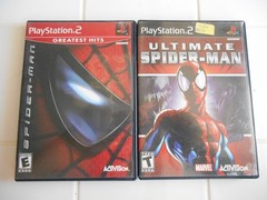Lot of 2 PlayStation 2 PS2 Games Spider-Man & Ultimate Spider-Man Tested *READ*
