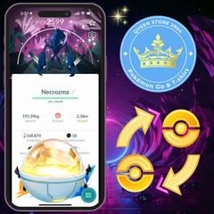 Pokémon PTC—TRADE — Shiny Necrozma —Special Background—Go Wild Area 2025—Digital