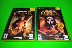 Star Wars Knights of the Old Republic 1 & 2 Xbox CIB Manuals W/REG Cards