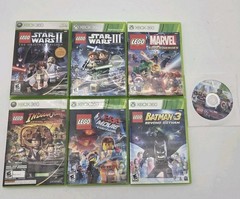 Lego Games Lot Set CIB Bundle XBOX 360 Star Wars II III Trilogy Marvel Batman