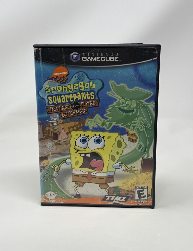 SpongeBob Revenge of the Flying Dutchman Nintendo GameCube Game + Case Mint Disc
