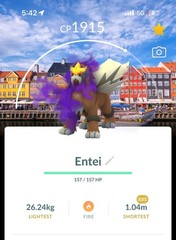 Pokémon GO XXS Shadow Entei Copenhagen background